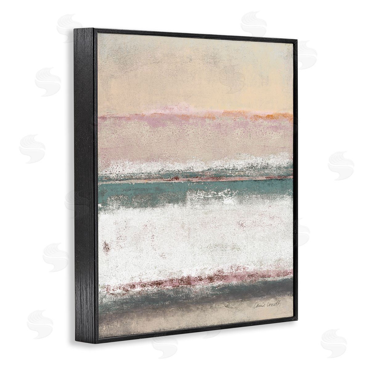 Lanie Loreth Abstract Earth Tone Layers Beige White Blue