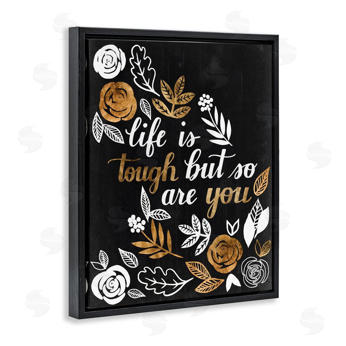 Grace Popp Life Is Tough Inspirational Phrase Autumn Falling Leaves