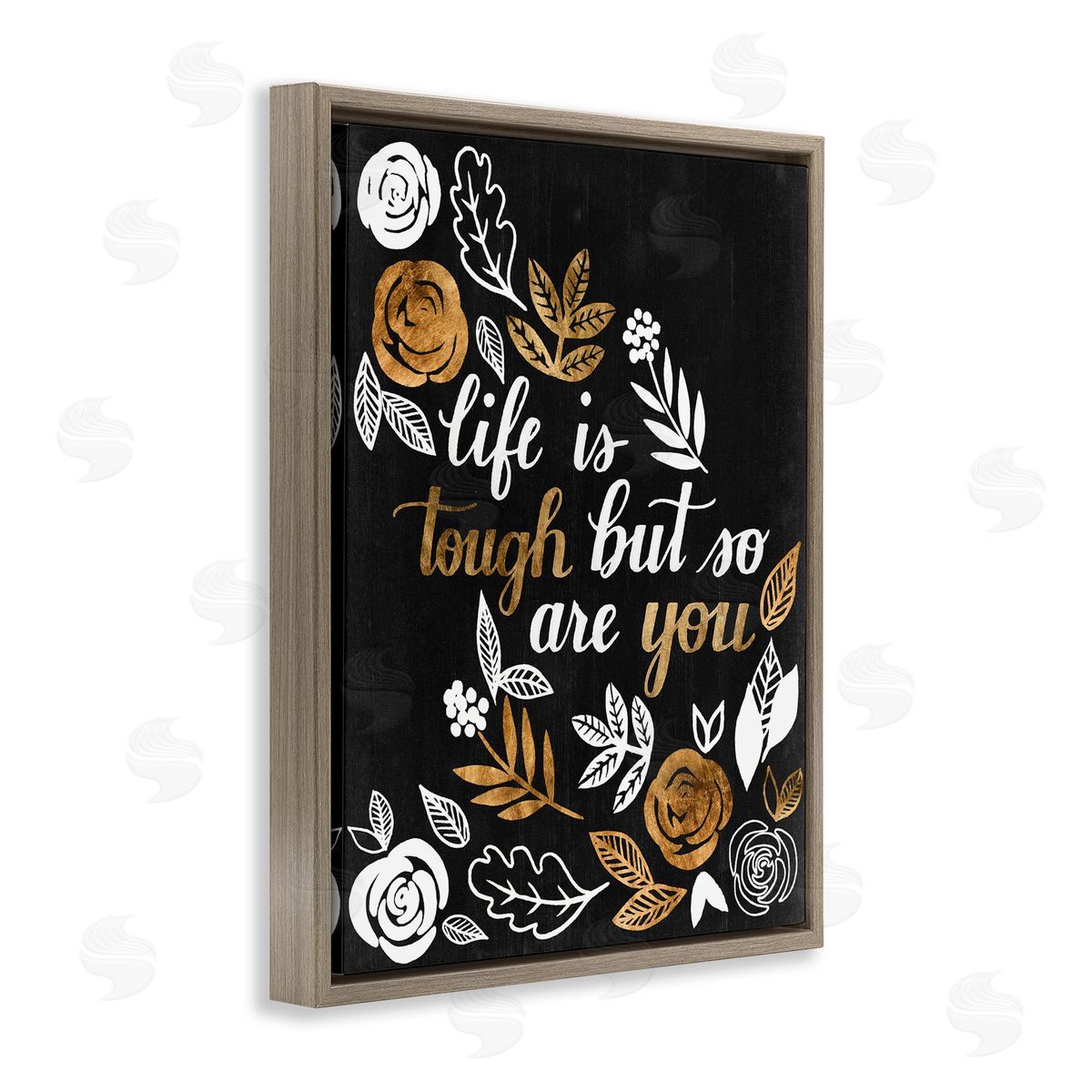 Grace Popp Life Is Tough Inspirational Phrase Autumn Falling Leaves