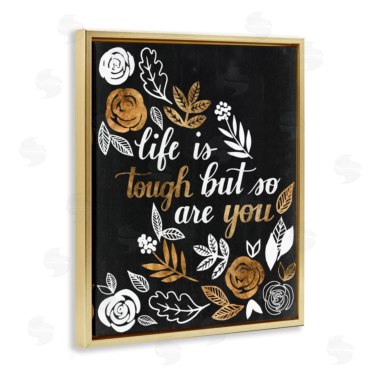 Grace Popp Life Is Tough Inspirational Phrase Autumn Falling Leaves