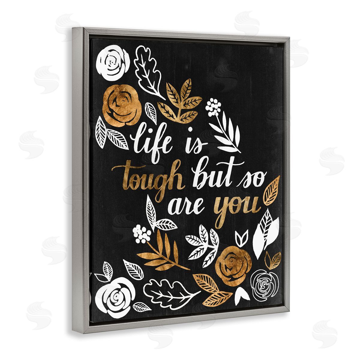 Grace Popp Life Is Tough Inspirational Phrase Autumn Falling Leaves