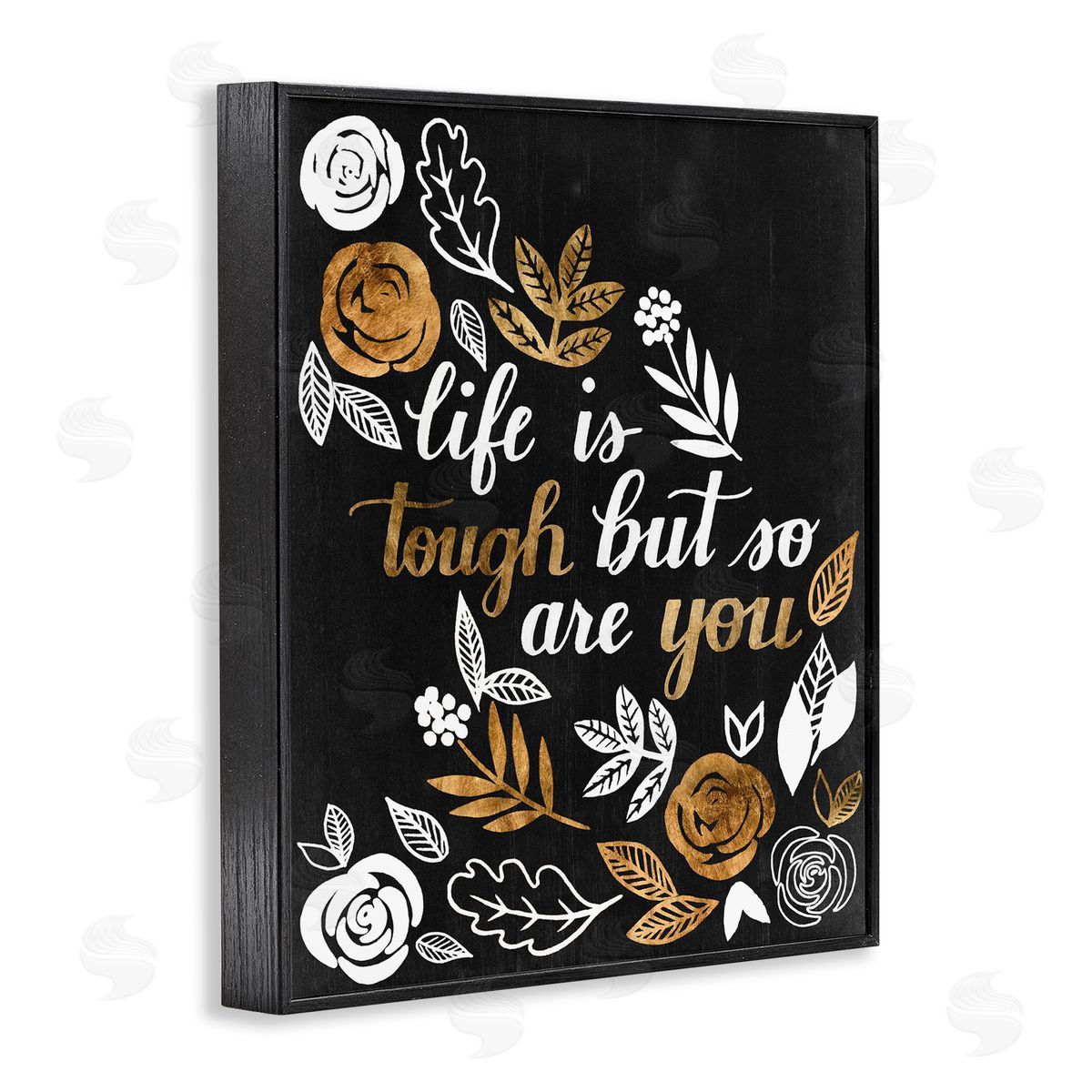 Grace Popp Life Is Tough Inspirational Phrase Autumn Falling Leaves