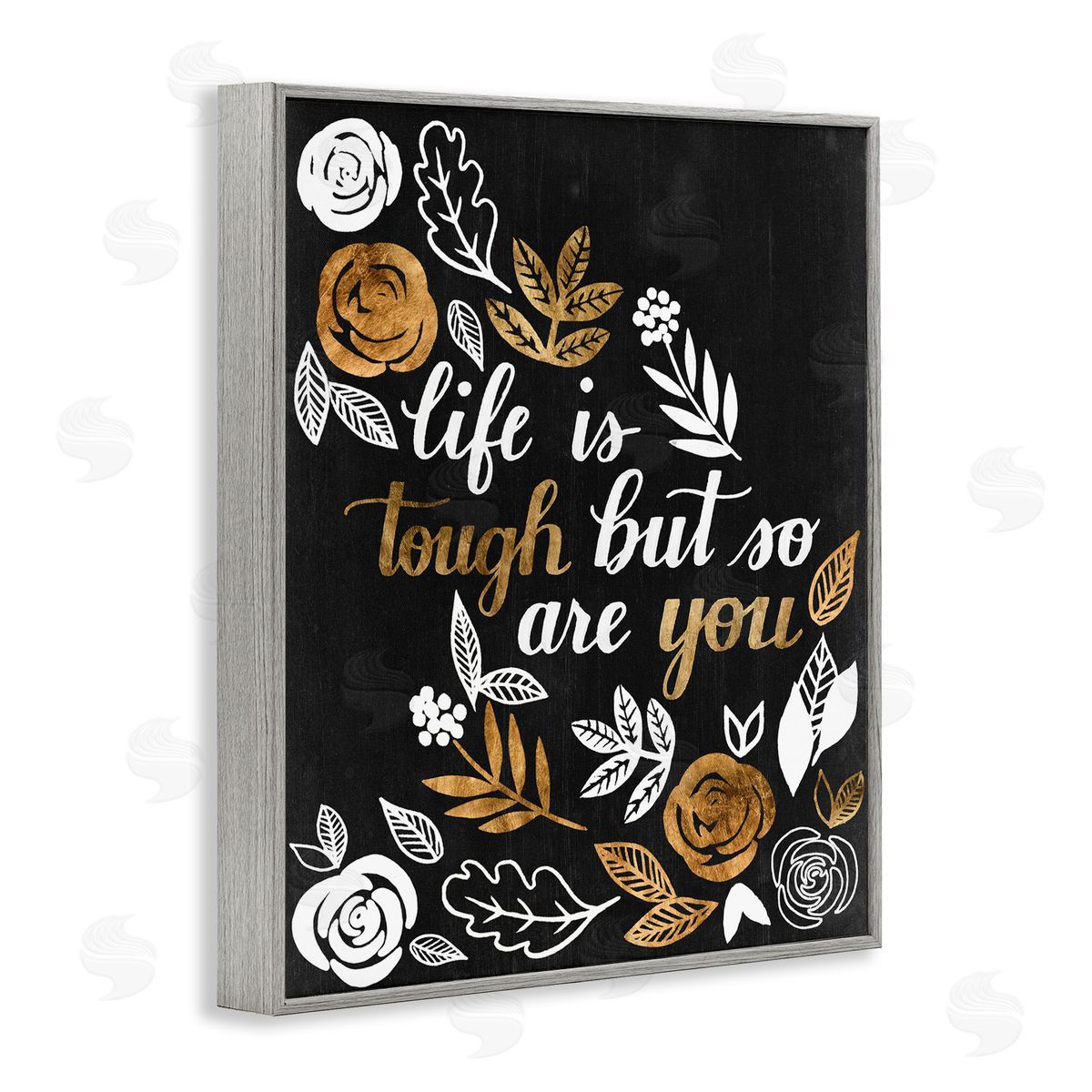 Grace Popp Life Is Tough Inspirational Phrase Autumn Falling Leaves