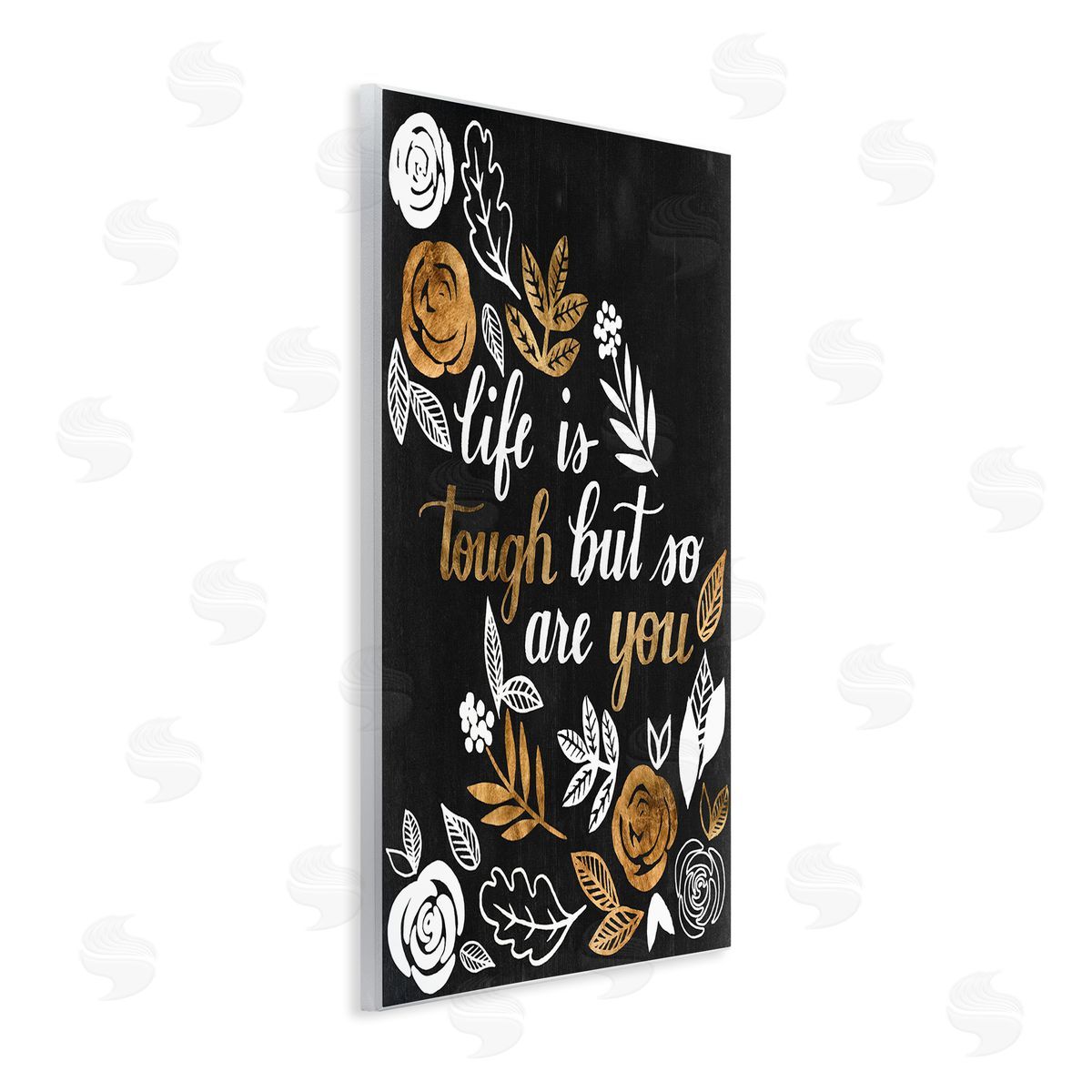 Grace Popp Life Is Tough Inspirational Phrase Autumn Falling Leaves