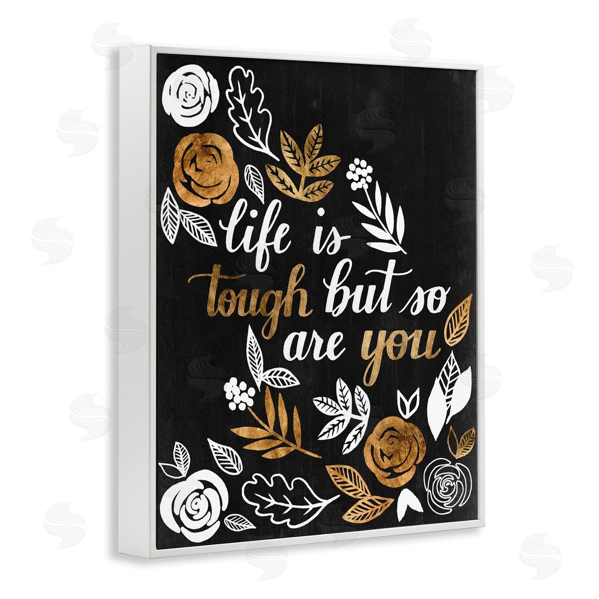 Grace Popp Life Is Tough Inspirational Phrase Autumn Falling Leaves