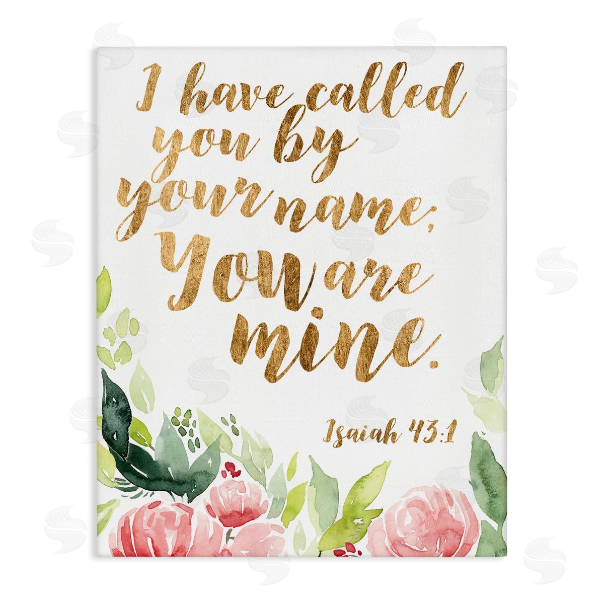 Studio W I Have Called You Spiritual Isaiah 43:1 fr_sideesh Pink Florals