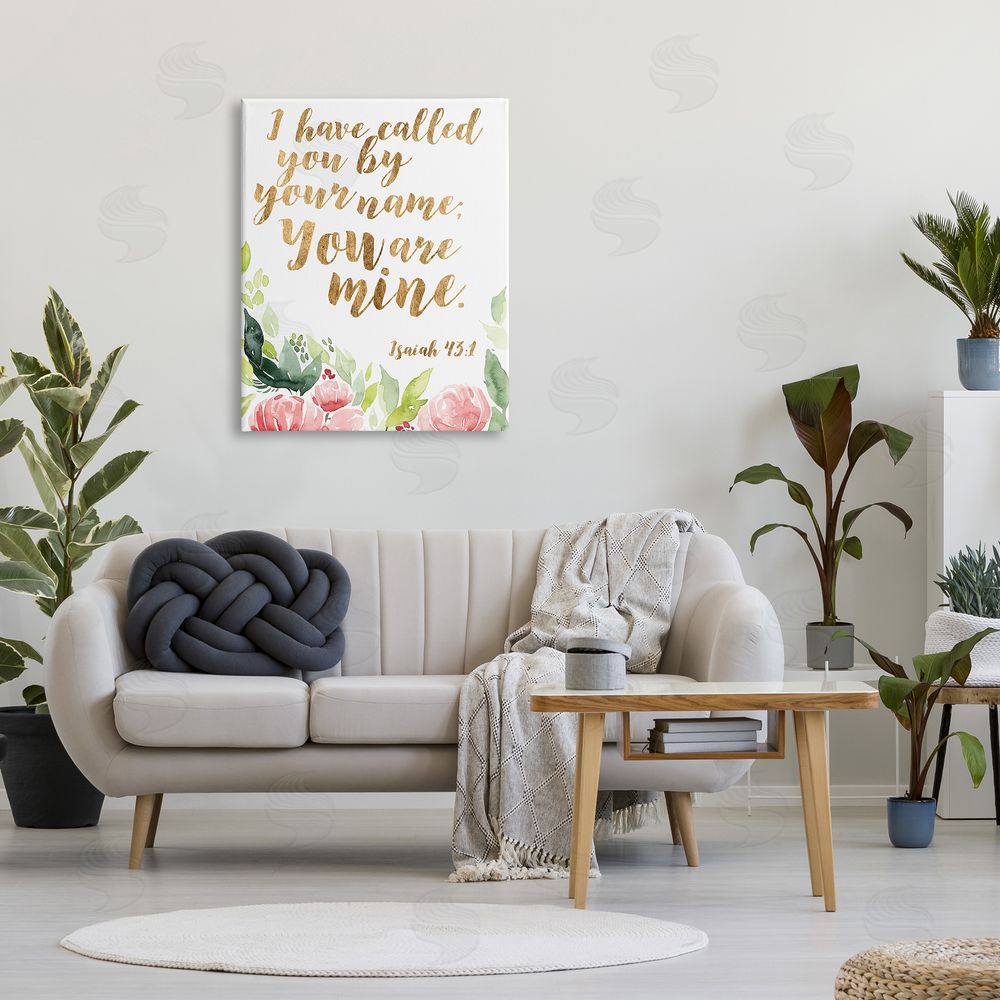 Studio W I Have Called You Spiritual Isaiah 43:1 fr_sideesh Pink Florals