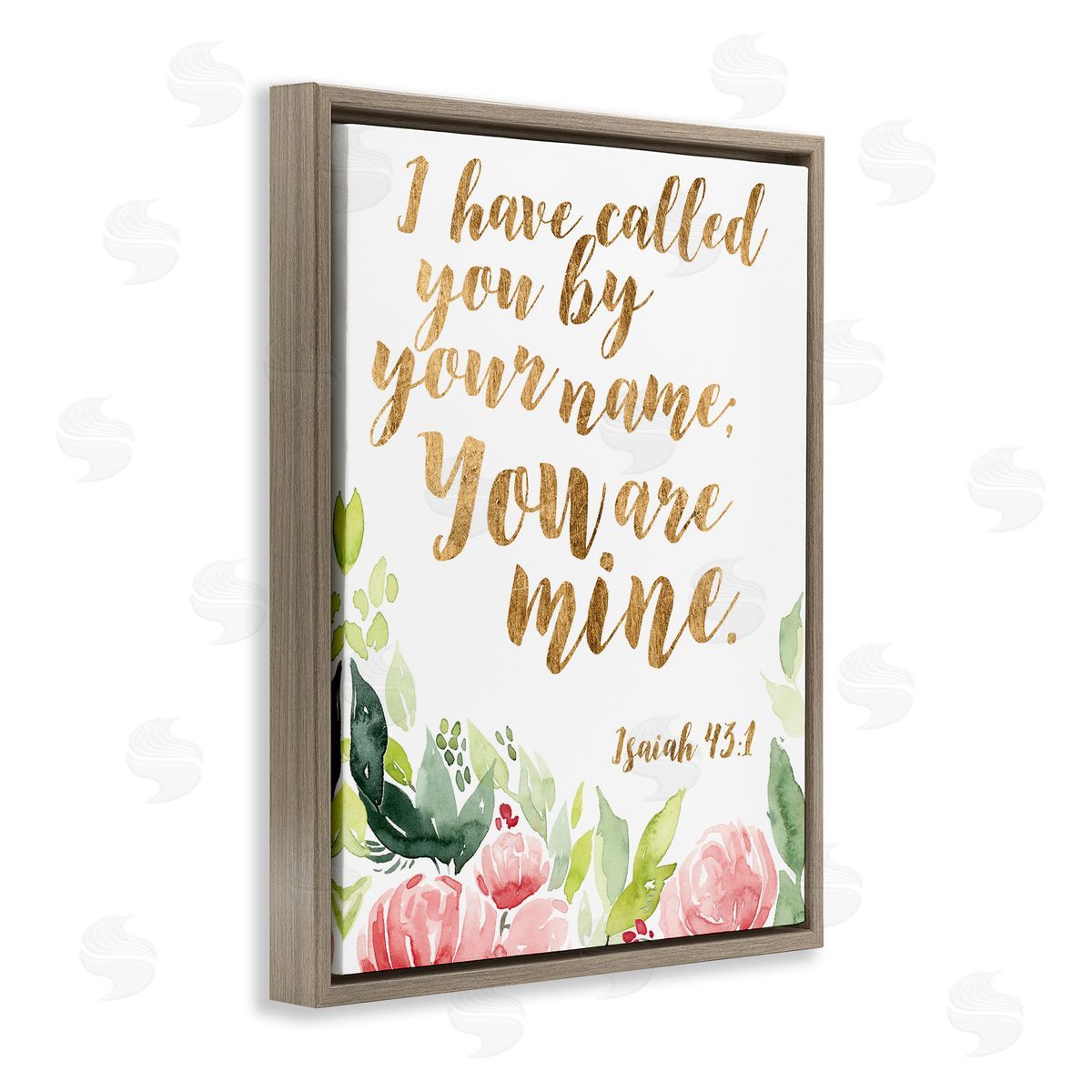Studio W I Have Called You Spiritual Isaiah 43:1 fr_sideesh Pink Florals