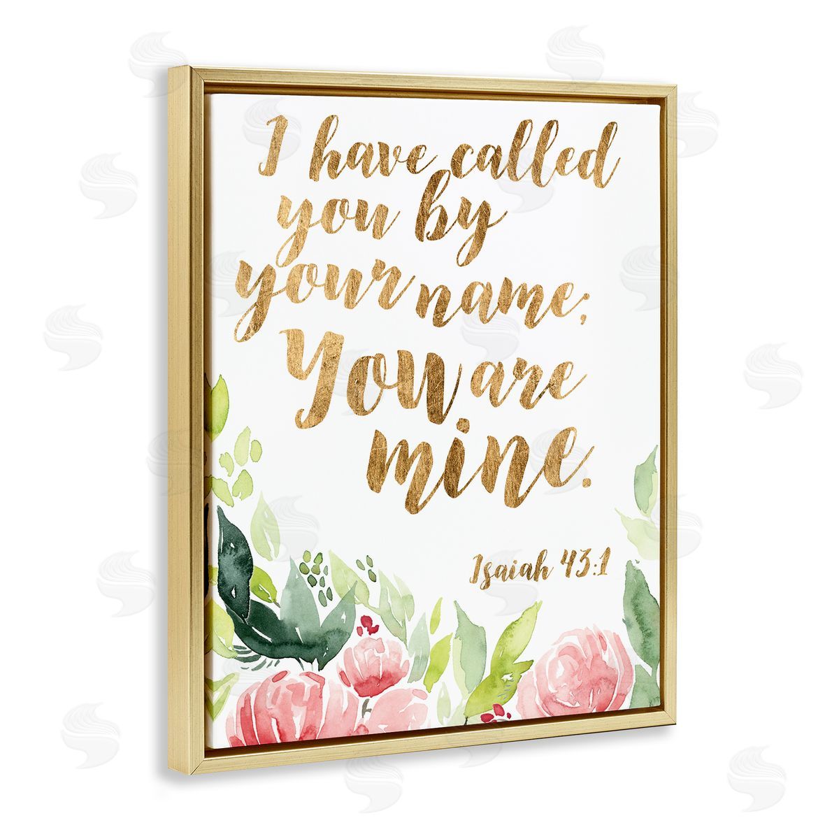 Studio W I Have Called You Spiritual Isaiah 43:1 fr_sideesh Pink Florals