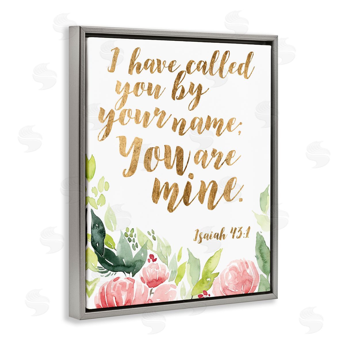 Studio W I Have Called You Spiritual Isaiah 43:1 fr_sideesh Pink Florals
