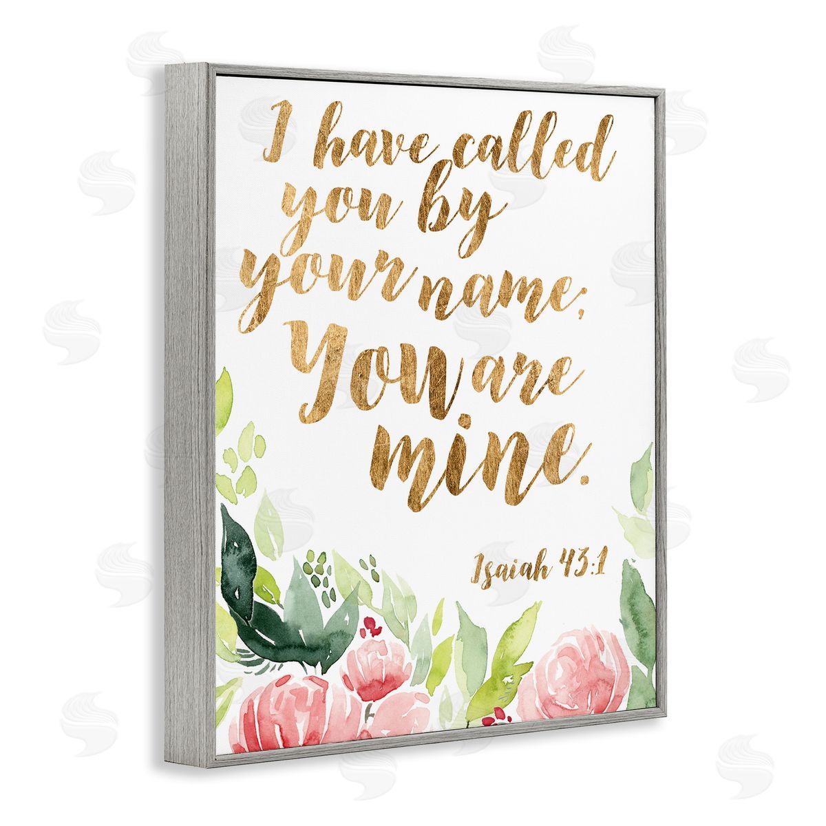 Studio W I Have Called You Spiritual Isaiah 43:1 fr_sideesh Pink Florals
