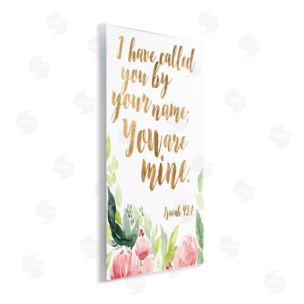 Studio W I Have Called You Spiritual Isaiah 43:1 fr_sideesh Pink Florals