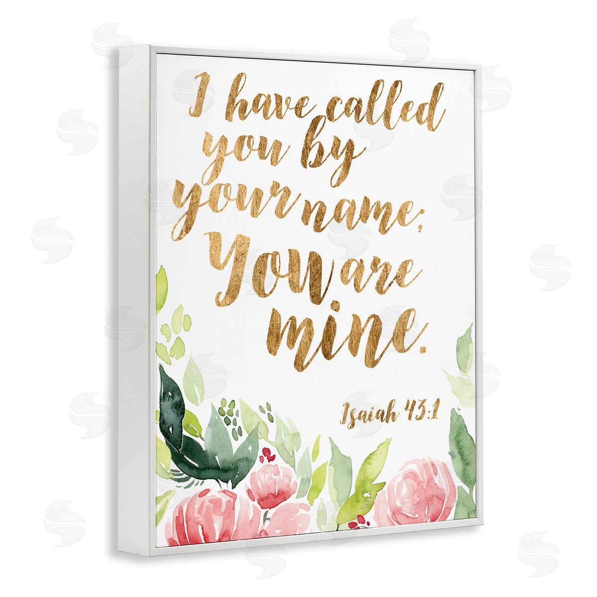 Studio W I Have Called You Spiritual Isaiah 43:1 fr_sideesh Pink Florals