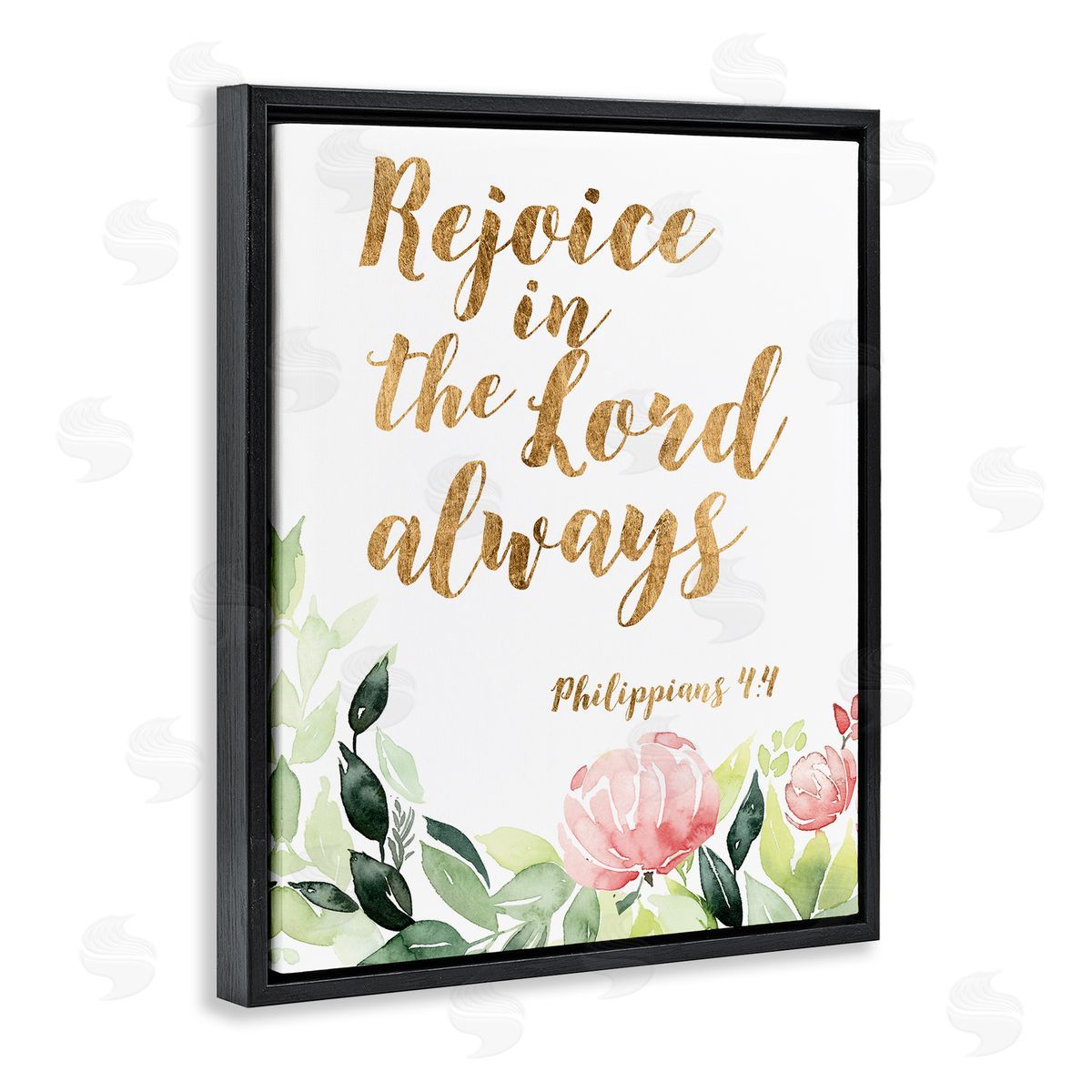 Studio W Rejoice In The Lord Spiritual Quote Philippians 4:4 Soft Florals