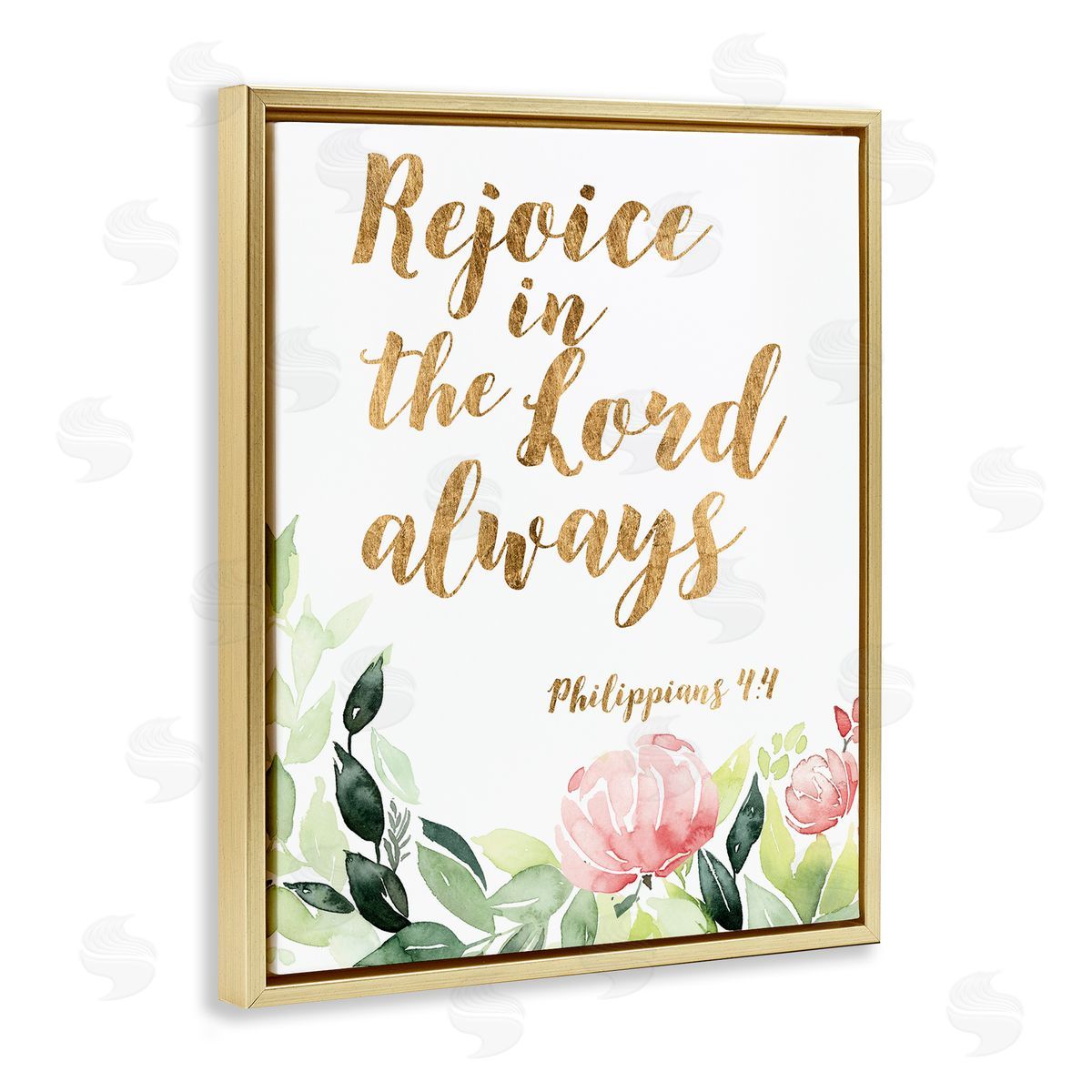 Studio W Rejoice In The Lord Spiritual Quote Philippians 4:4 Soft Florals