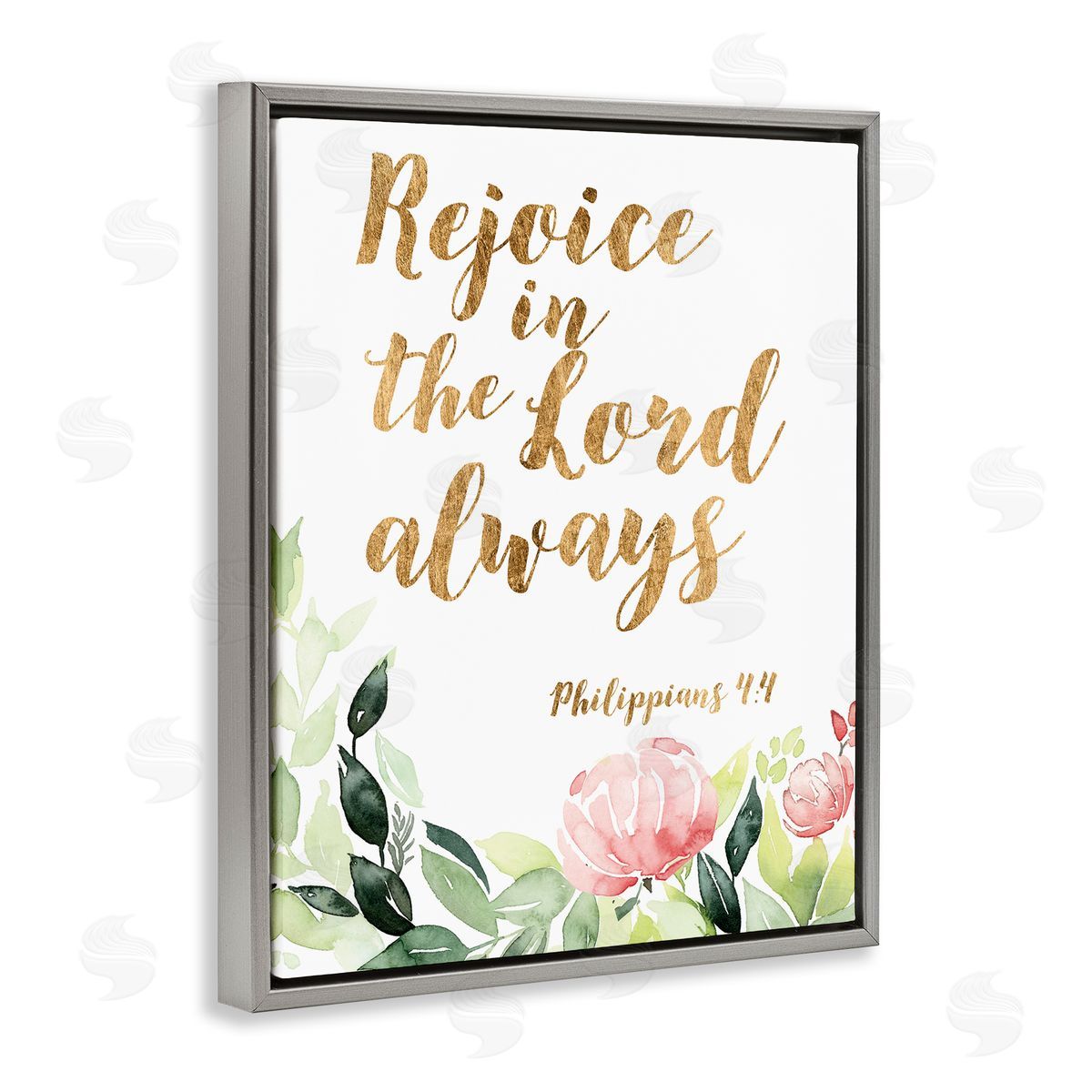 Studio W Rejoice In The Lord Spiritual Quote Philippians 4:4 Soft Florals