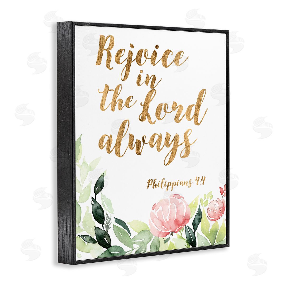 Studio W Rejoice In The Lord Spiritual Quote Philippians 4:4 Soft Florals