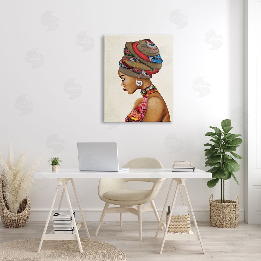 Gina Ritter Woman Wearing Traditional Afr_sideican Fashion Headwrap