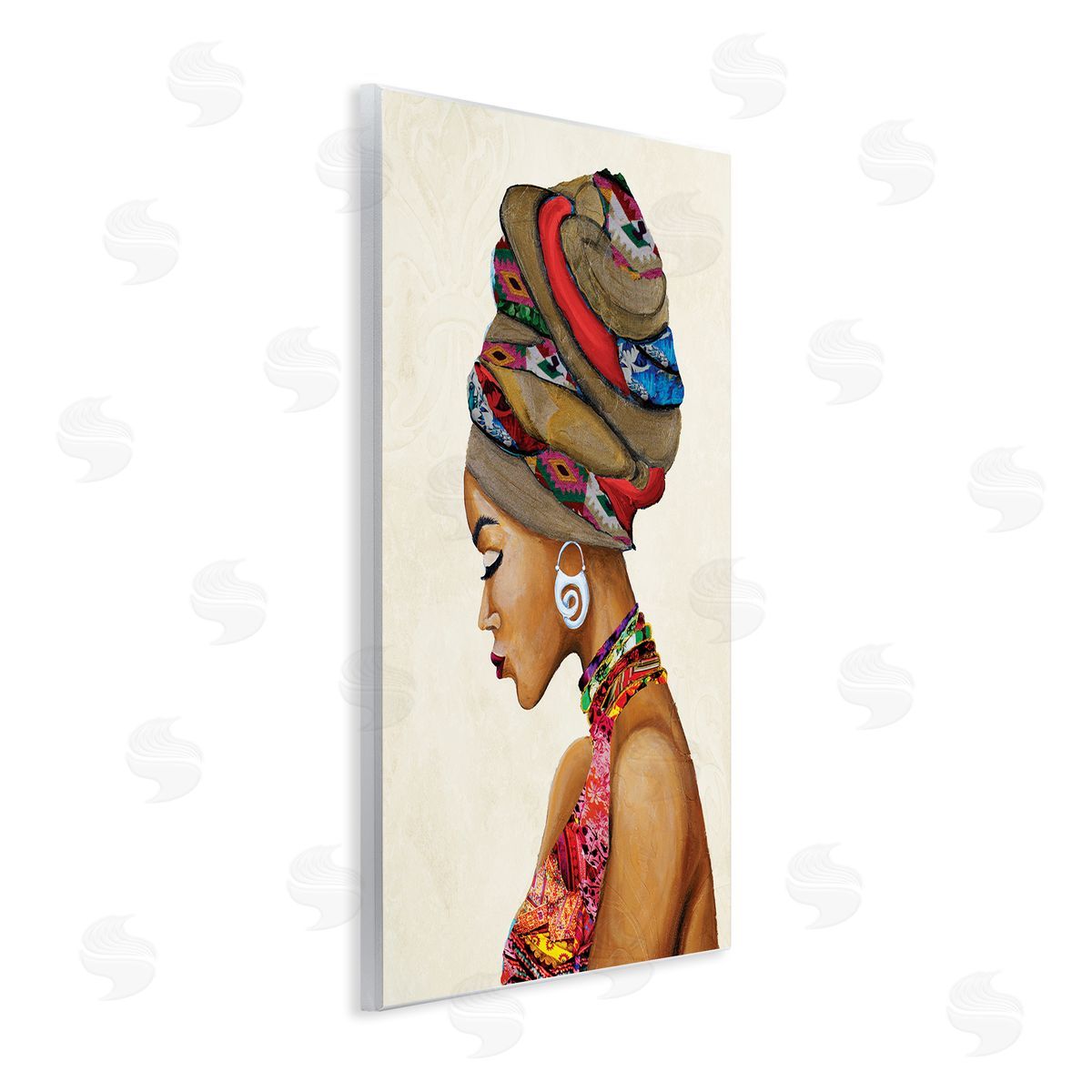 Gina Ritter Woman Wearing Traditional Afr_sideican Fashion Headwrap
