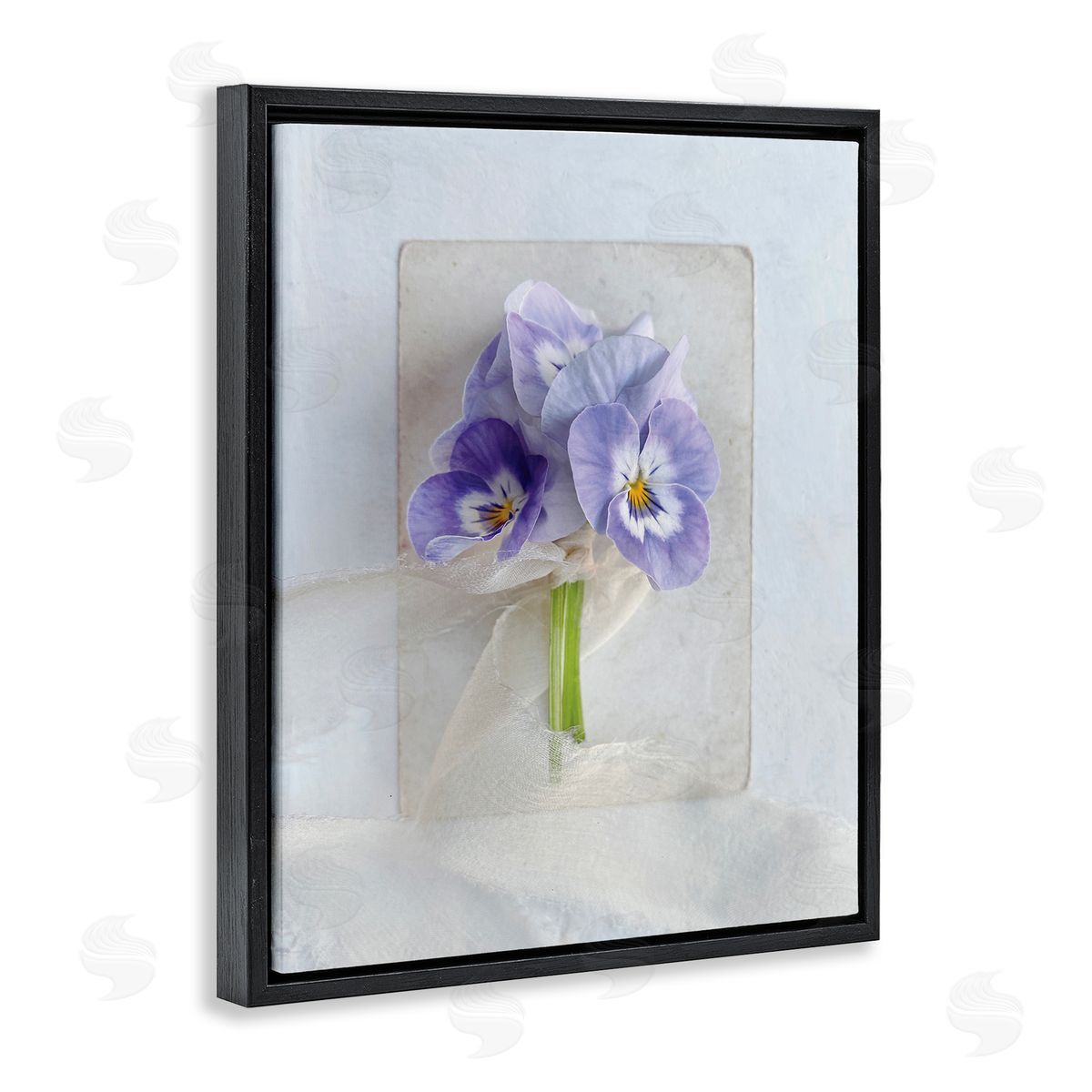 Sarah Gardner Violets Wrapped in Sheer Soft Country Floral