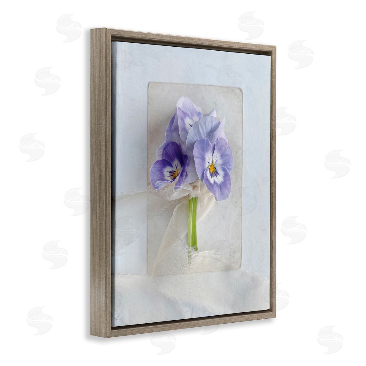 Sarah Gardner Violets Wrapped in Sheer Soft Country Floral