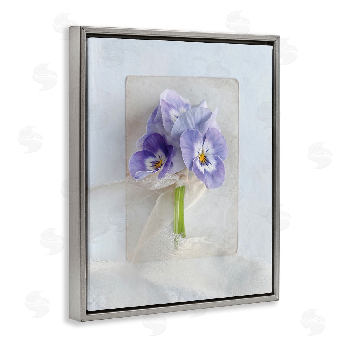 Sarah Gardner Violets Wrapped in Sheer Soft Country Floral