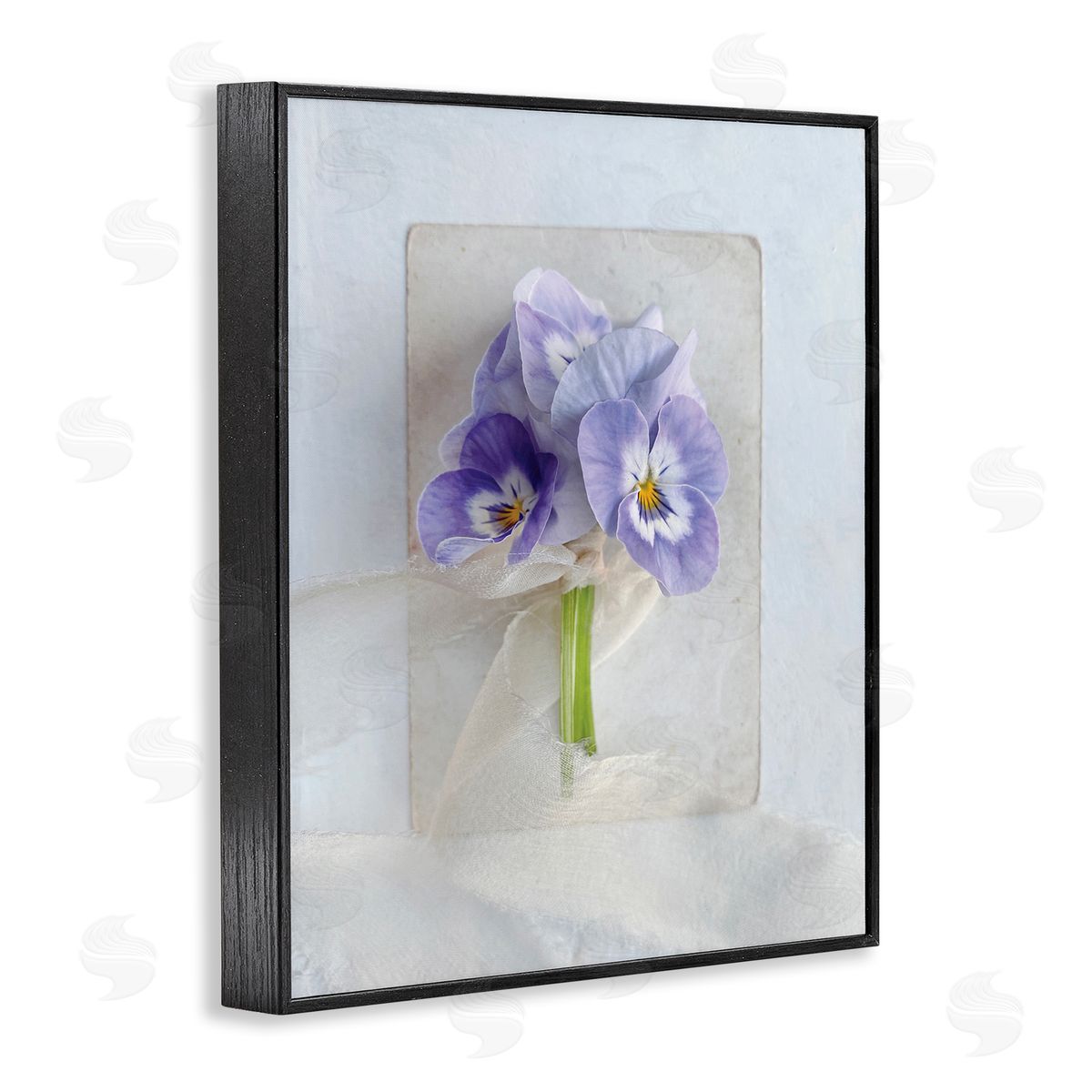Sarah Gardner Violets Wrapped in Sheer Soft Country Floral