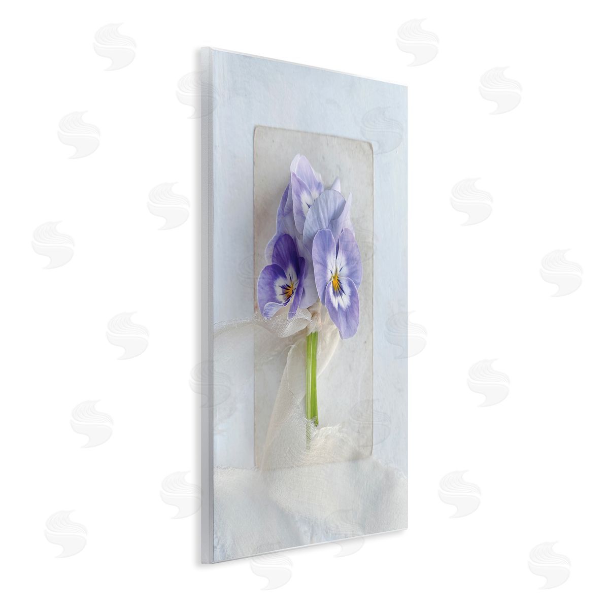 Sarah Gardner Violets Wrapped in Sheer Soft Country Floral
