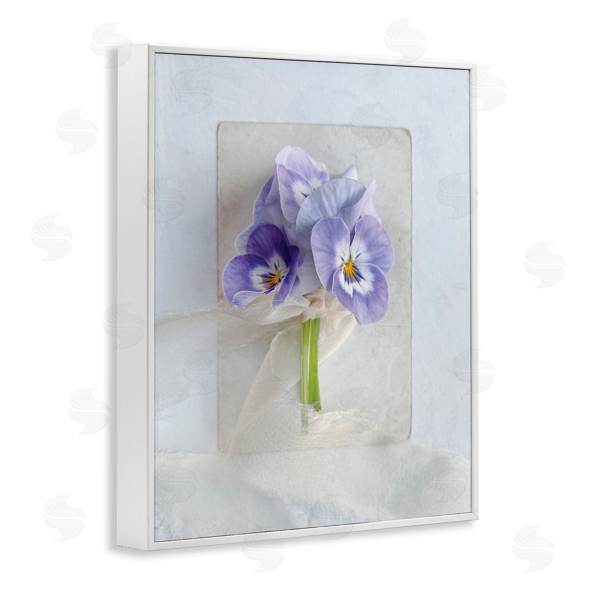 Sarah Gardner Violets Wrapped in Sheer Soft Country Floral