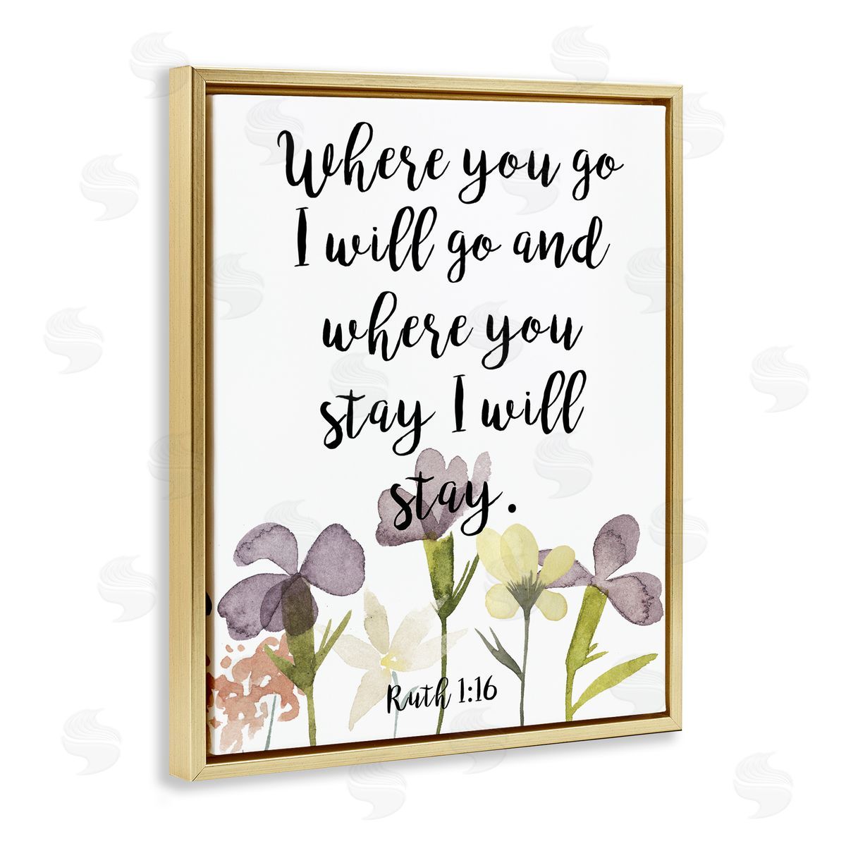 Studio W Where You Go I Will Phrase Purple Spring Flowers