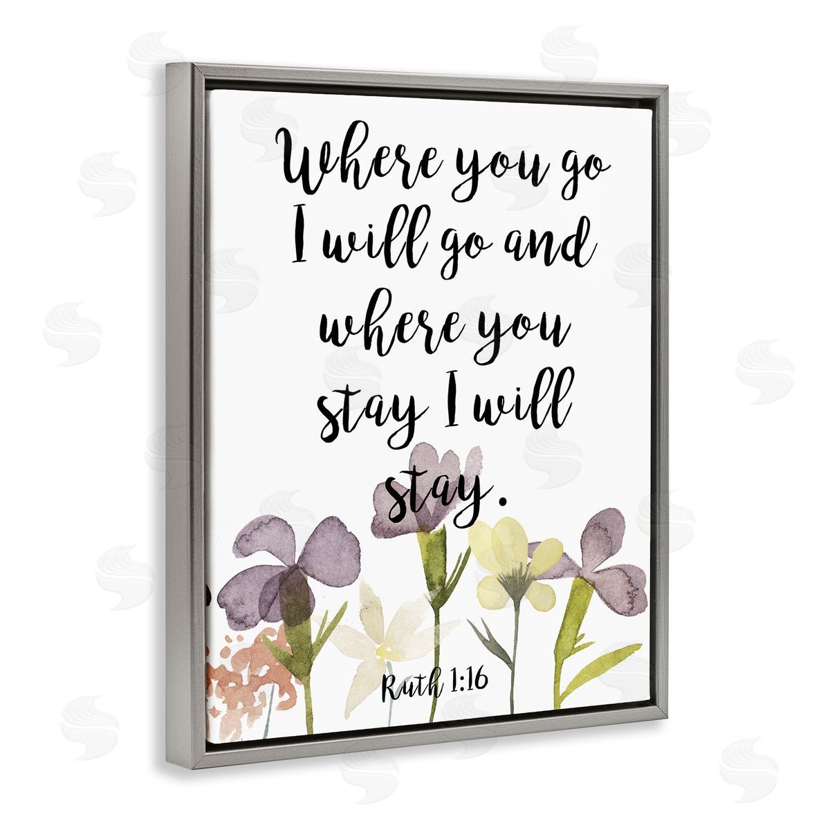 Studio W Where You Go I Will Phrase Purple Spring Flowers