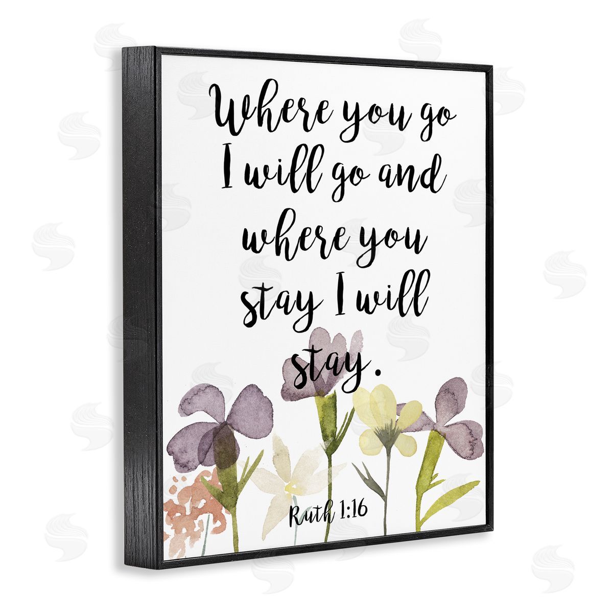 Studio W Where You Go I Will Phrase Purple Spring Flowers