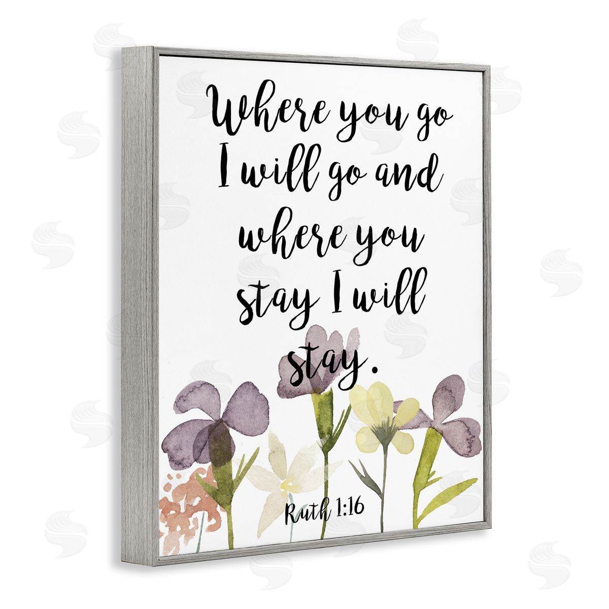 Studio W Where You Go I Will Phrase Purple Spring Flowers