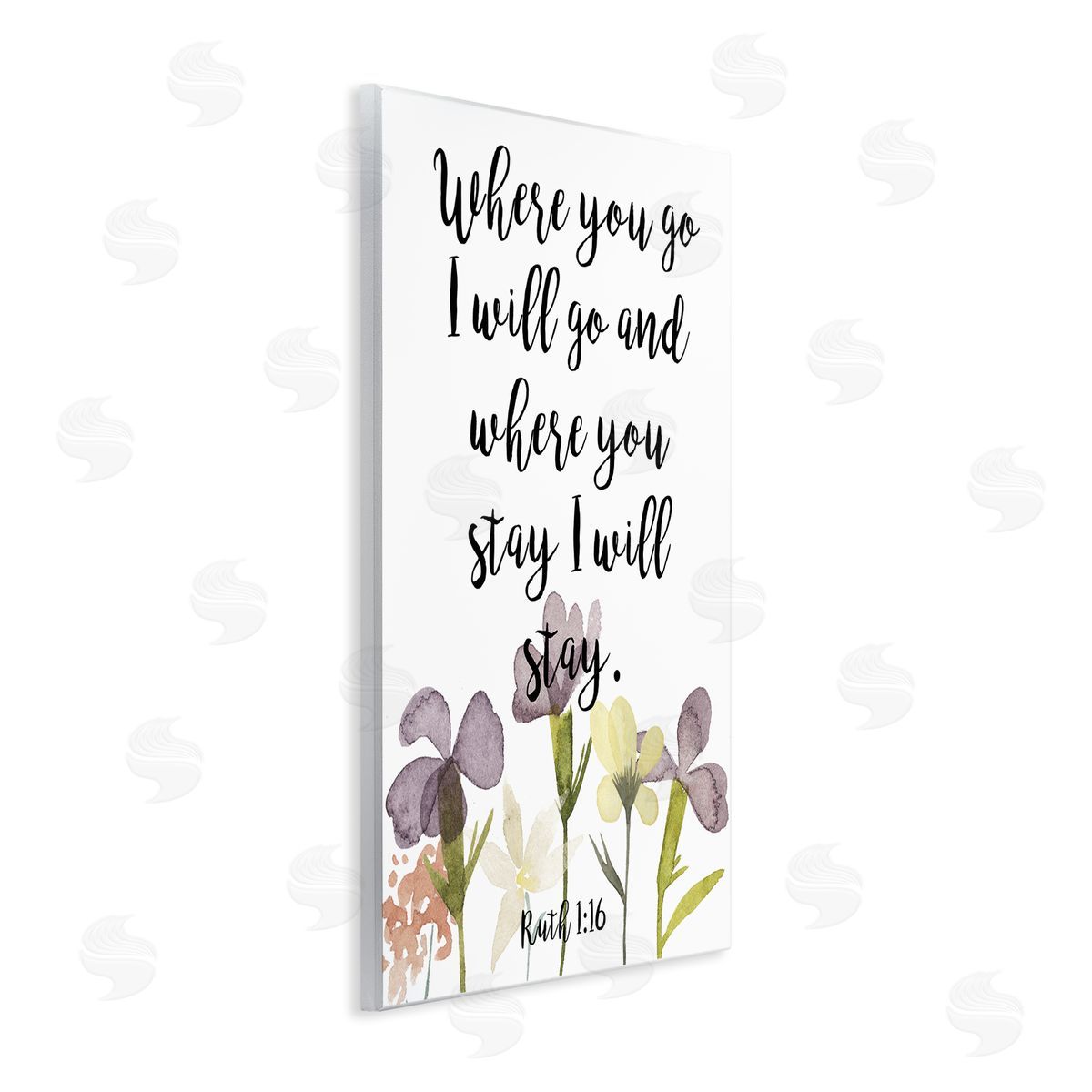 Studio W Where You Go I Will Phrase Purple Spring Flowers