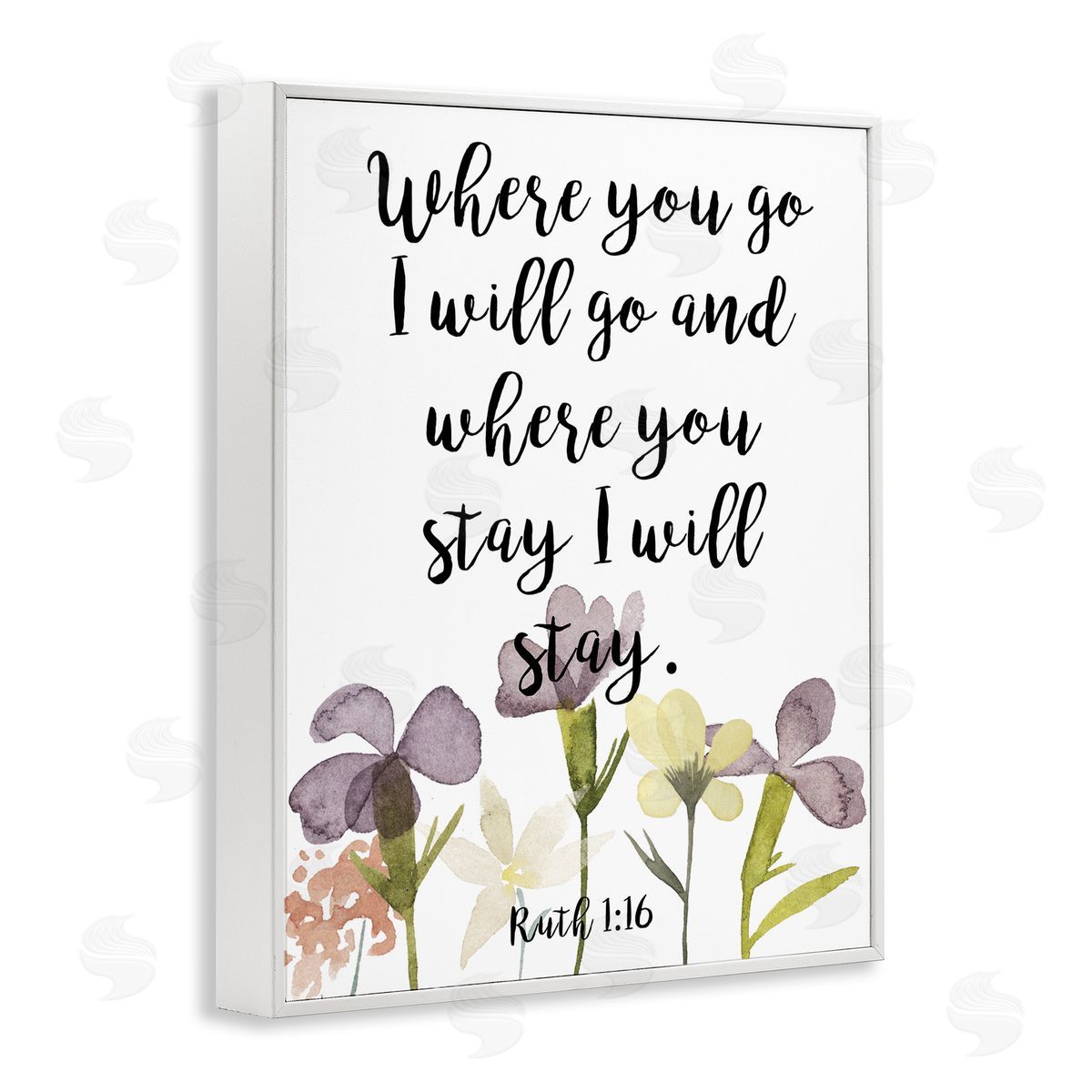 Studio W Where You Go I Will Phrase Purple Spring Flowers