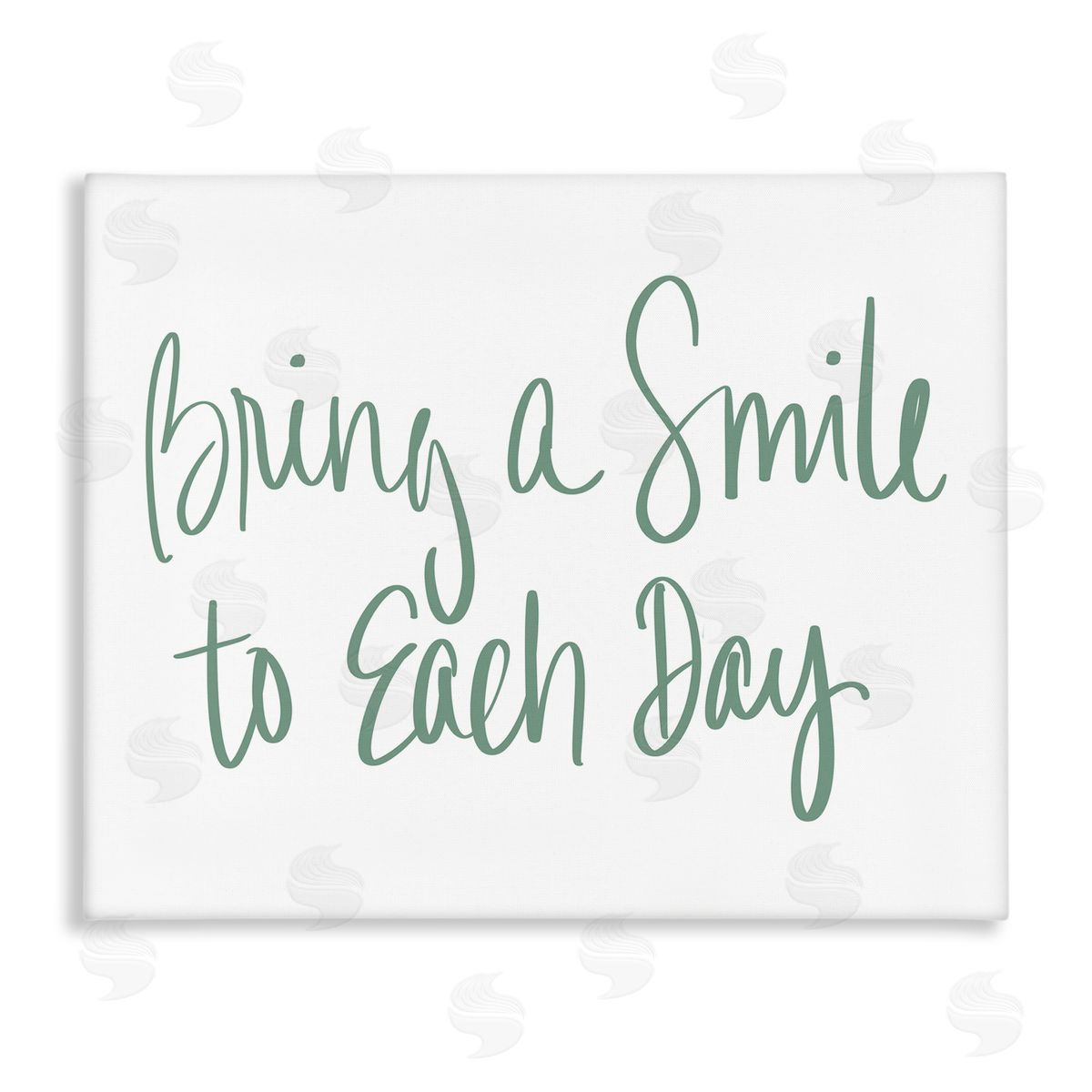 SD Graphics Studio Bring A Smile Each Day Phrase Green Cursive