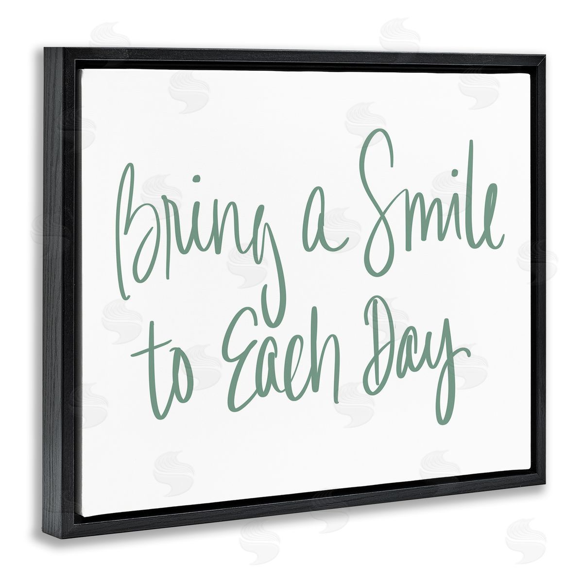 SD Graphics Studio Bring A Smile Each Day Phrase Green Cursive