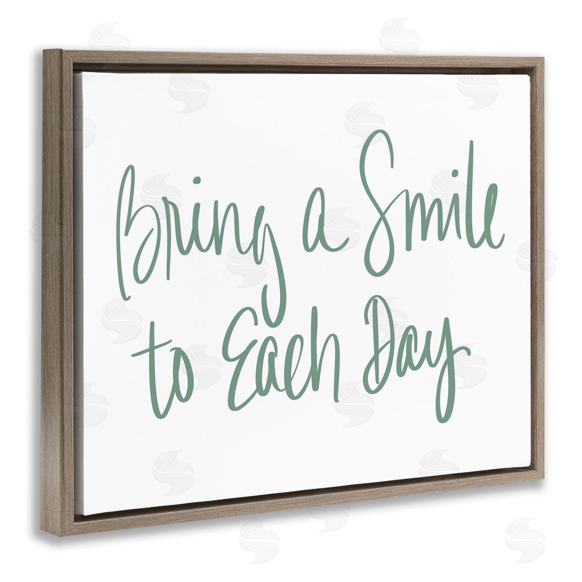 SD Graphics Studio Bring A Smile Each Day Phrase Green Cursive