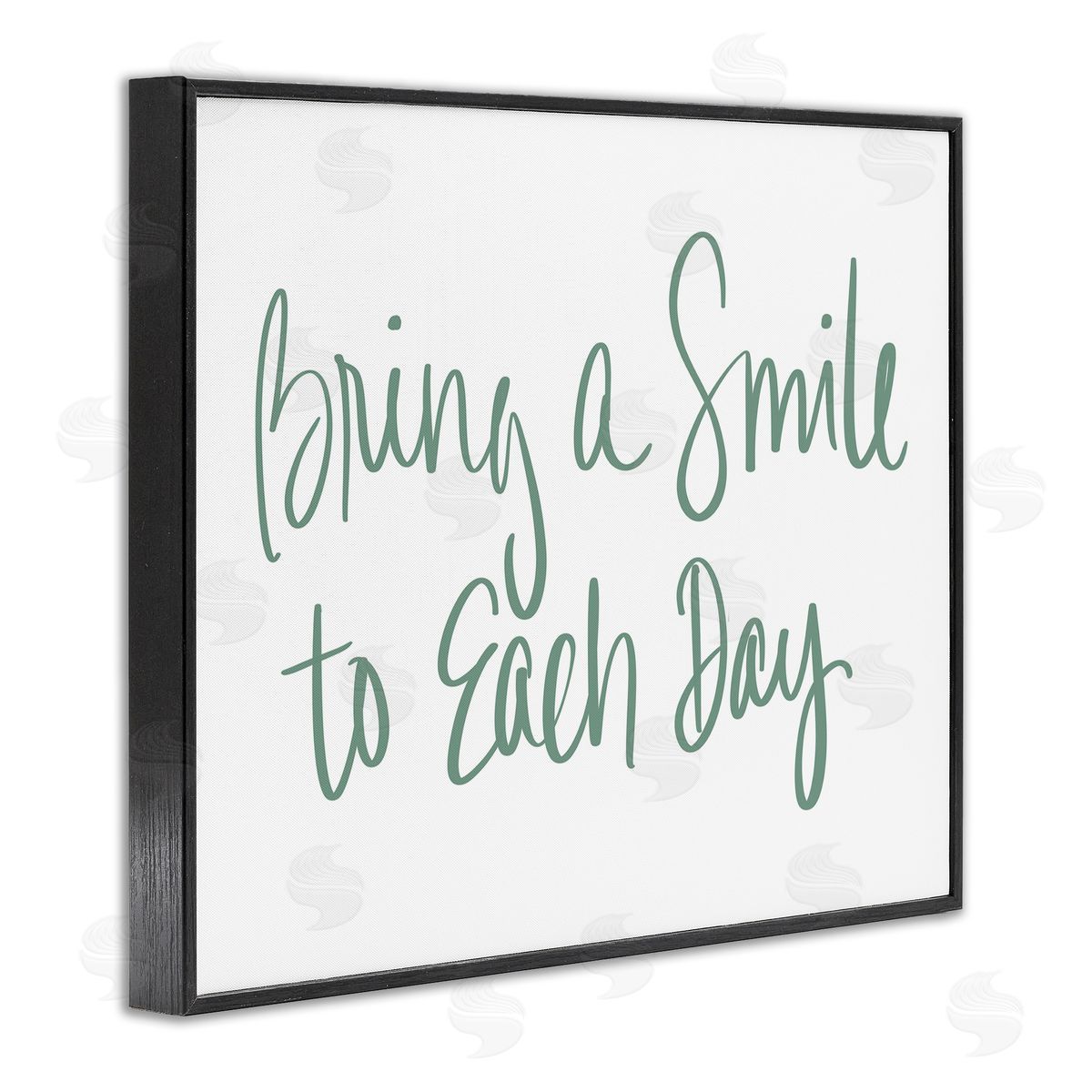 SD Graphics Studio Bring A Smile Each Day Phrase Green Cursive