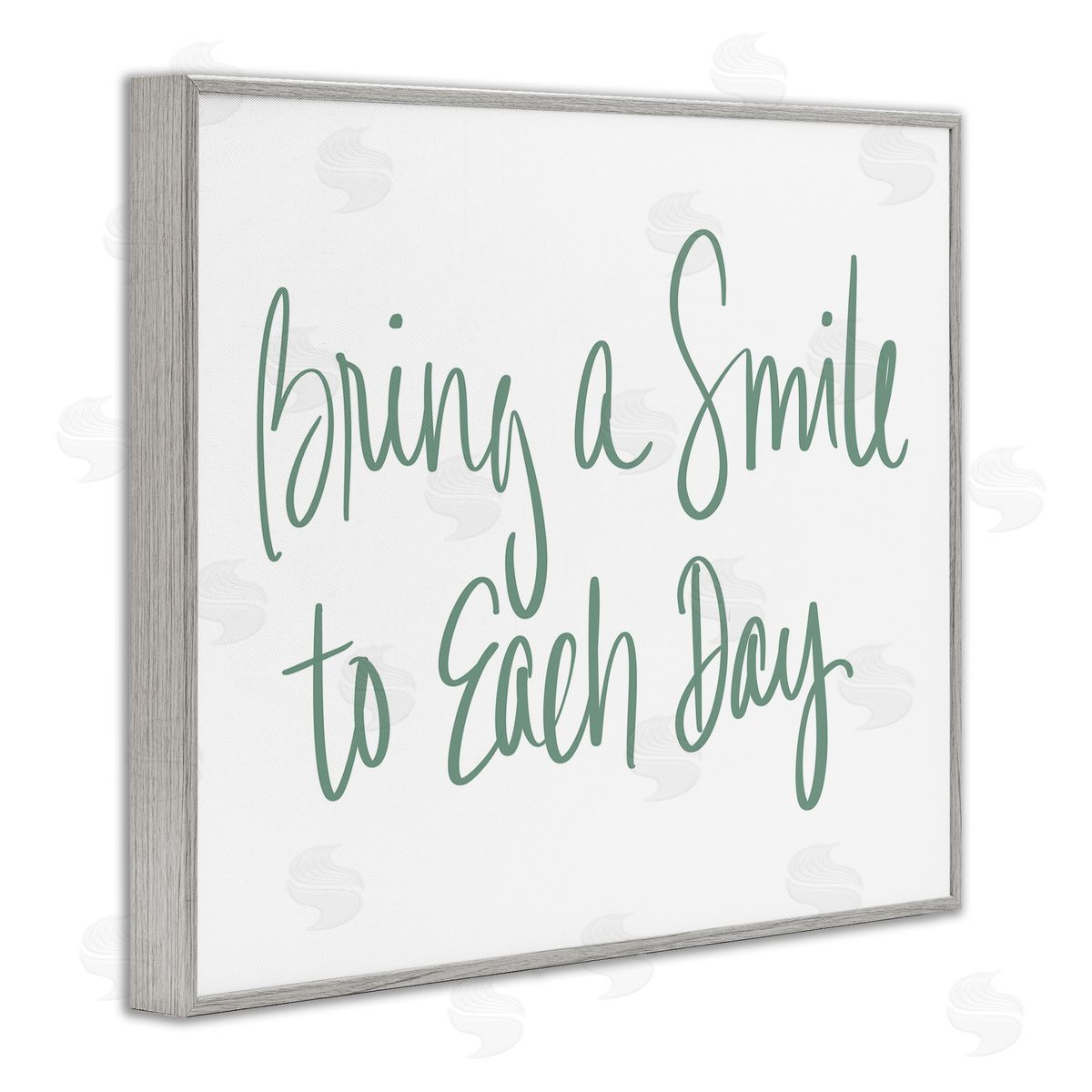 SD Graphics Studio Bring A Smile Each Day Phrase Green Cursive
