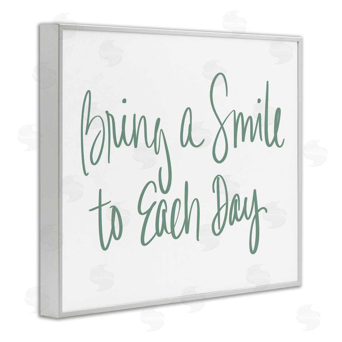 SD Graphics Studio Bring A Smile Each Day Phrase Green Cursive