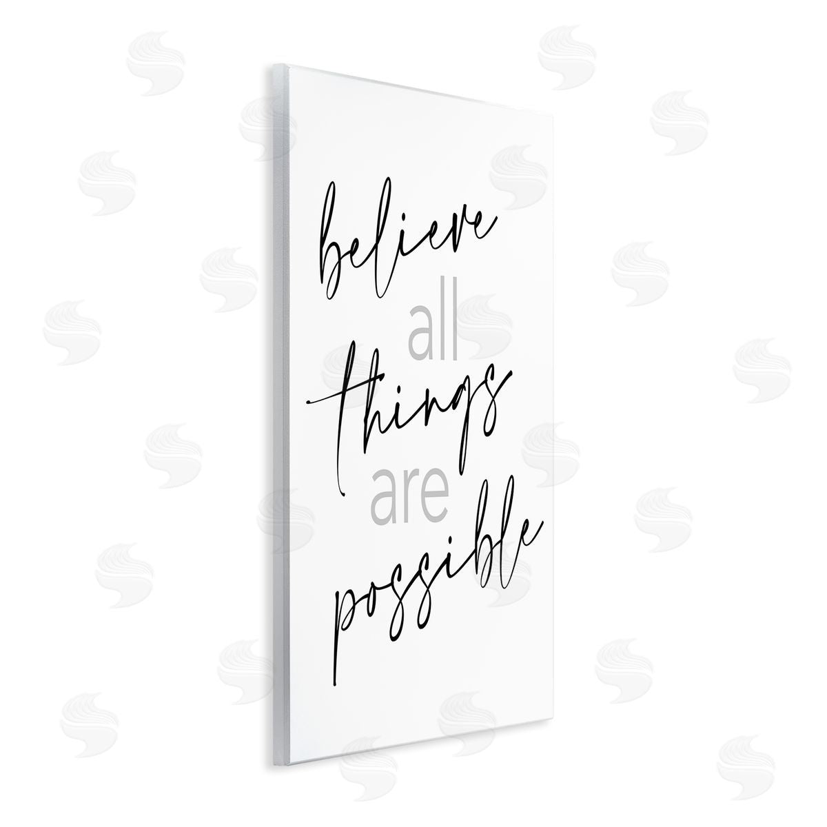 SD Graphics Studio Believe All Things Possible Inspirational Quote Elegant Typography