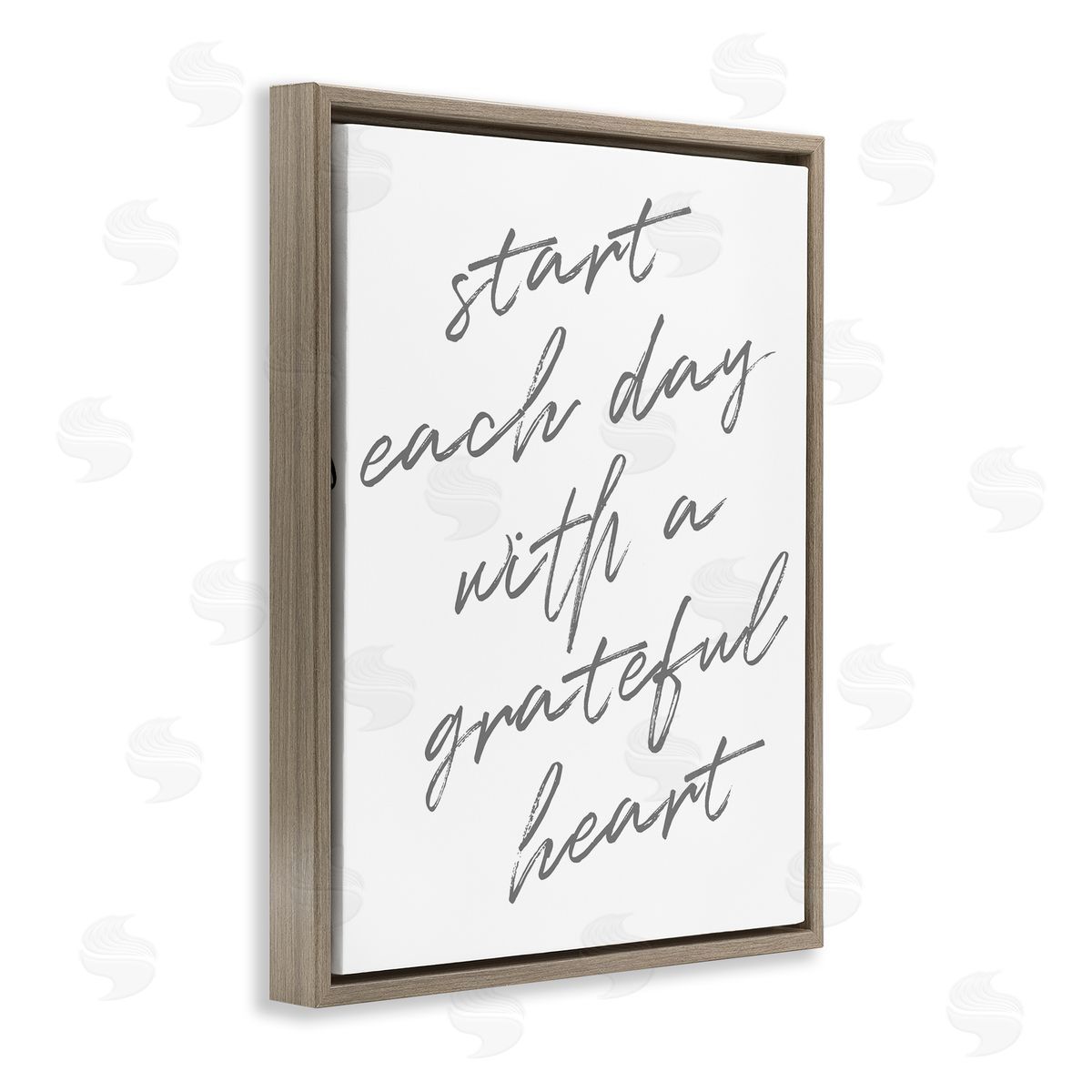 SD Graphics Studio Start Each Day Grateful Inspirational Phrase Distressed Typography
