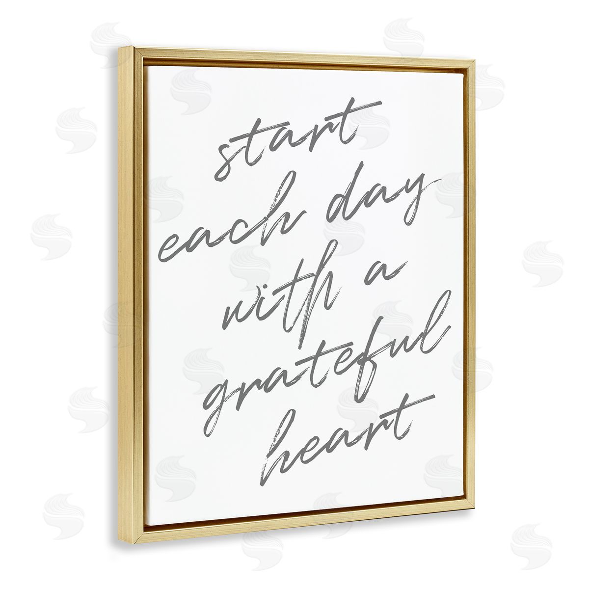 SD Graphics Studio Start Each Day Grateful Inspirational Phrase Distressed Typography
