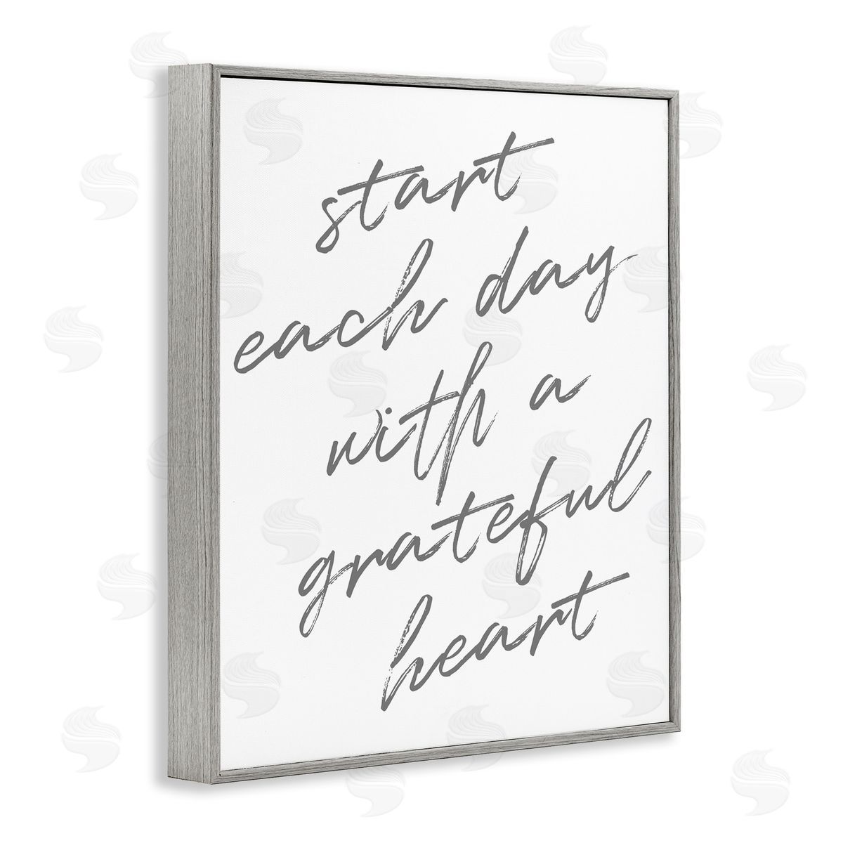 SD Graphics Studio Start Each Day Grateful Inspirational Phrase Distressed Typography