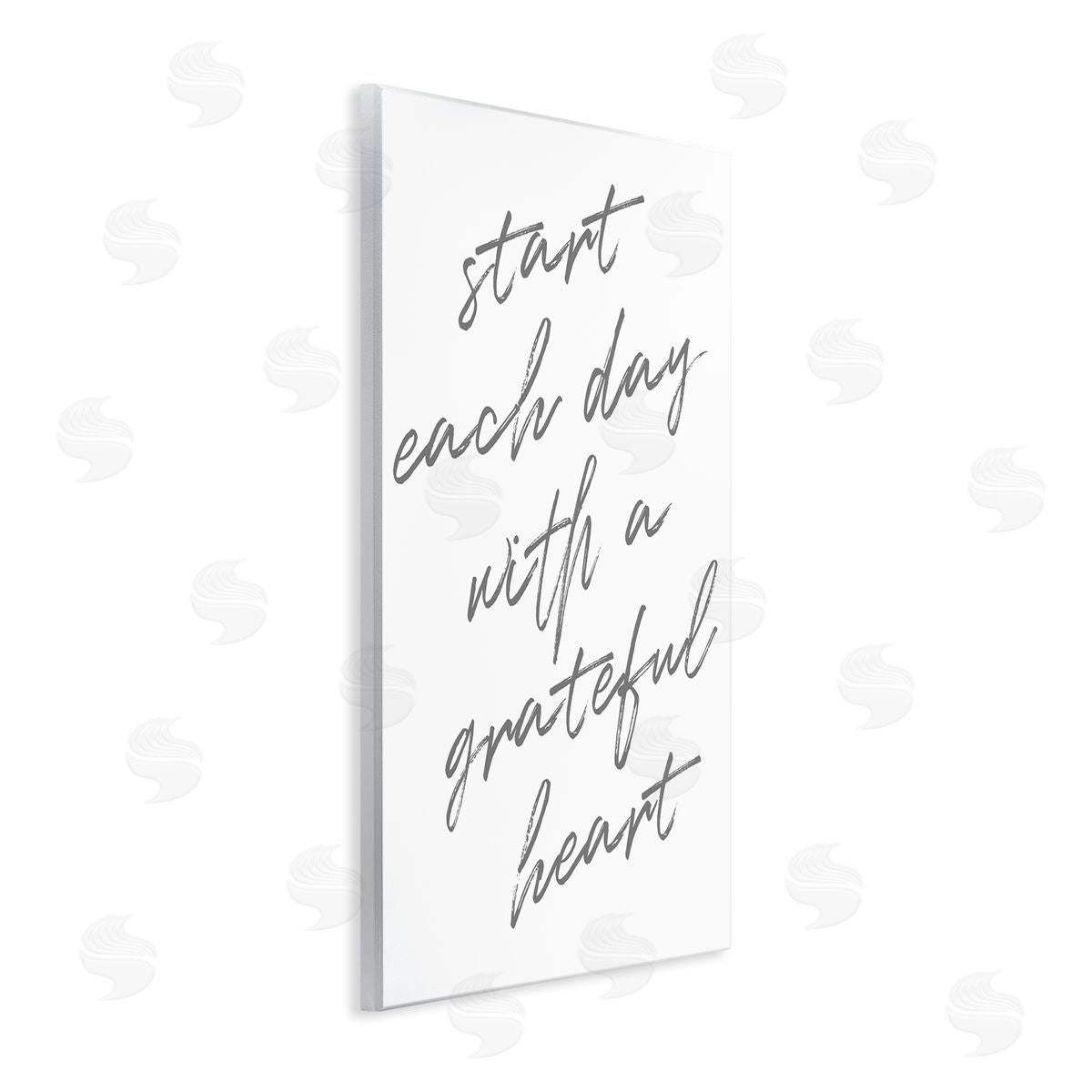 SD Graphics Studio Start Each Day Grateful Inspirational Phrase Distressed Typography
