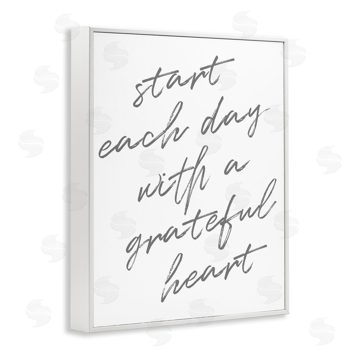 SD Graphics Studio Start Each Day Grateful Inspirational Phrase Distressed Typography