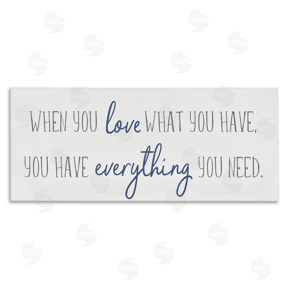 Anna Quach Love What You Have Quaint Phrase Blue Grey