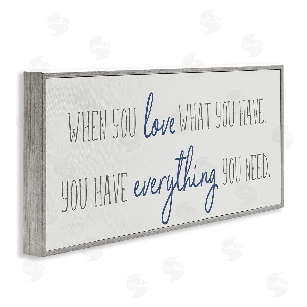 Anna Quach Love What You Have Quaint Phrase Blue Grey