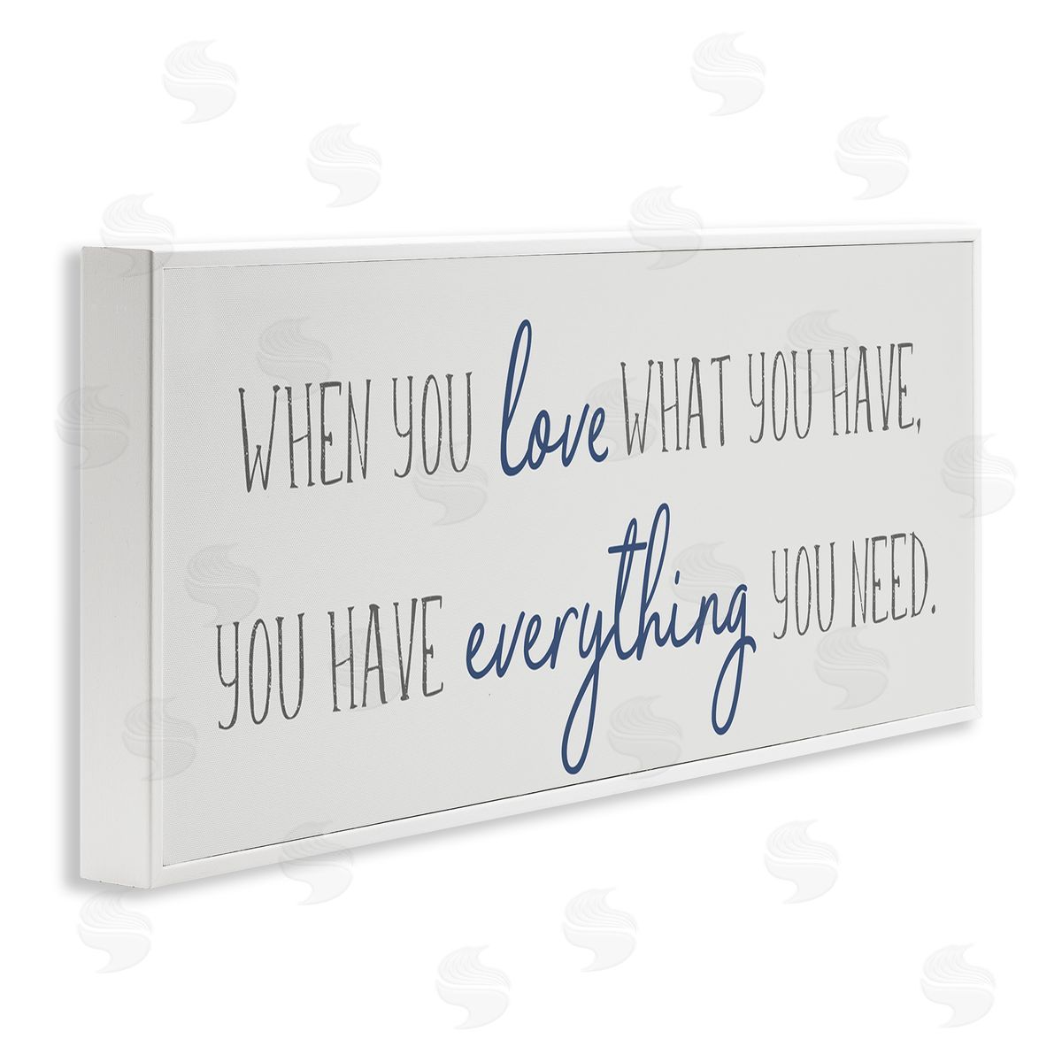 Anna Quach Love What You Have Quaint Phrase Blue Grey